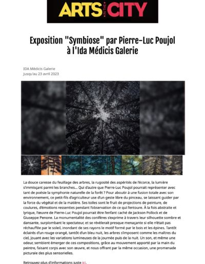Exposition "Symbiose" par Pierre-Luc Poujol, mars 2023